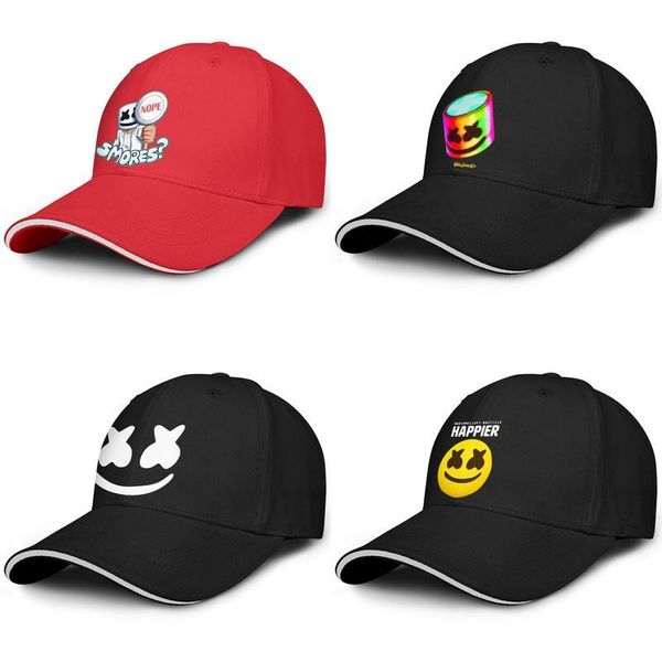 

унисекс marshmello bastille счастливая улыбка мода бейсбол сэндвич шляпа подходит лучший водитель грузовика шапка marshmello-face-art неонов, Blue;gray