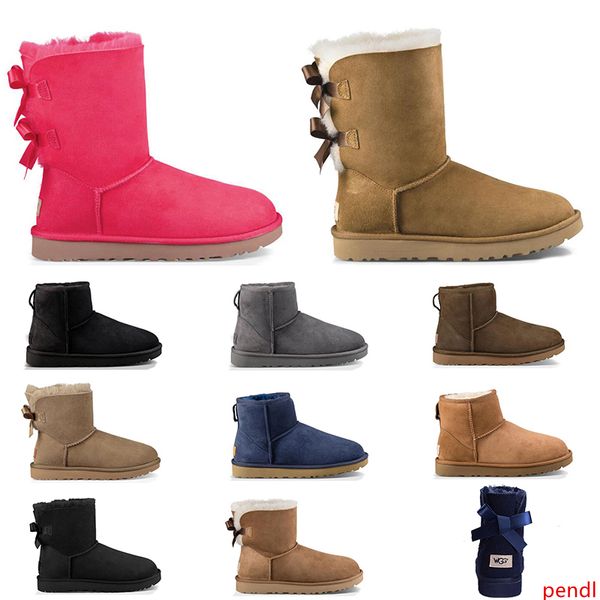 

2020 designer australia women boots classic snow fur boot ankle sfor winter triple black chestnut navy blue red fashion women shoe