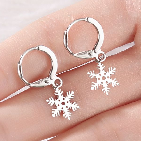 

gorgeous snowflake dragonfly peach heart hook earrings festival present valentine's day gift, Golden;silver