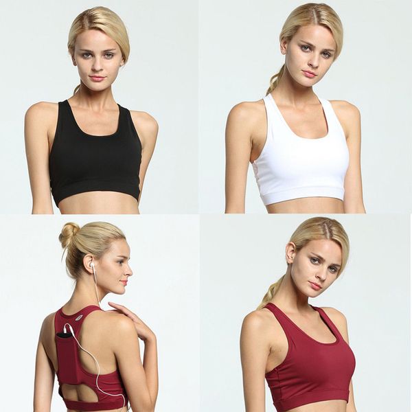 

fashion active casual tanks women ladies criss cross back bra for women quality breathable wears, White
