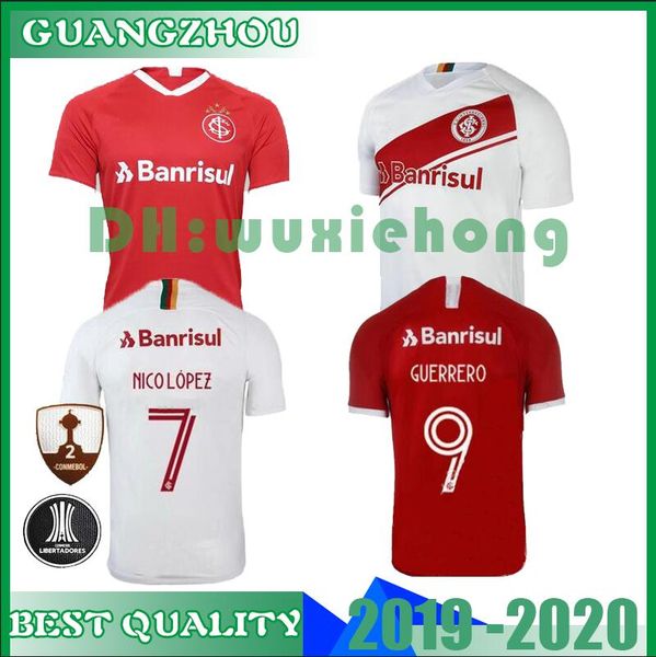 

New 19 20 brazil club internacional occer jer ey home away 2019 2020 away gray football hirt woman n lopez d ale andro pottker xxl