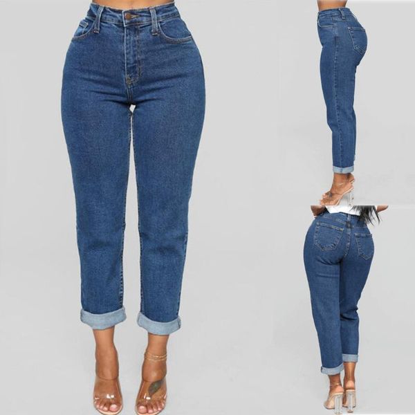 

2020 harem pants vintage high waist jeans woman boyfriends women's jeans mom cowboy denim pants vaqueros mujer#0324g30, Blue