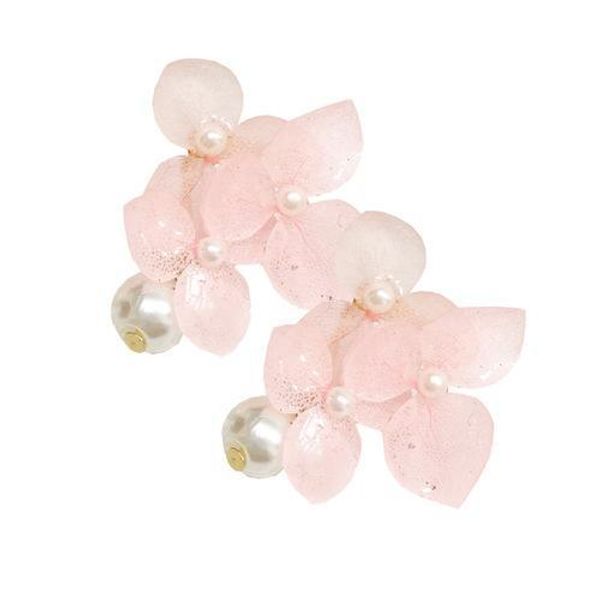 

handmade ear studs sweet fashion pressed flower earrings handmade flower specimen jewelry bride earrings for wedding, Golden;silver