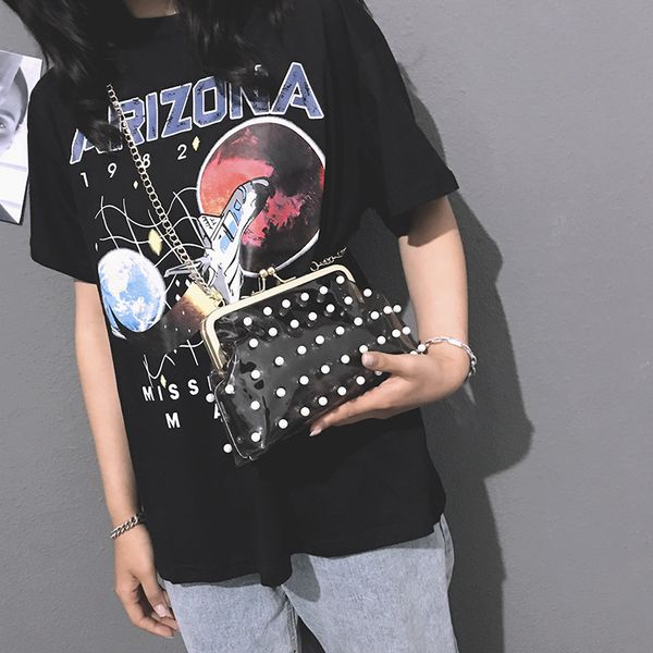 

evening bags 2021 women's dinner bag fashion lady clutch korean chain pearl