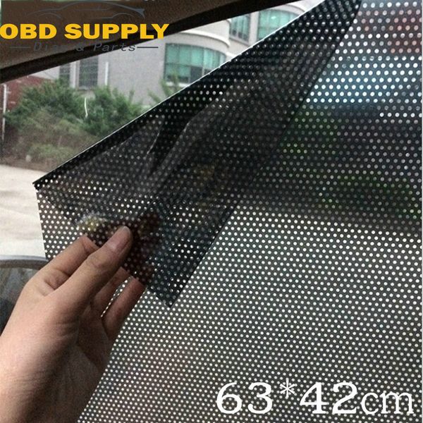 

2pcs/lot uv sticker car sunshade electrostatic stickers auto static film adsorption force sunshade stickers car styling 63*42cm