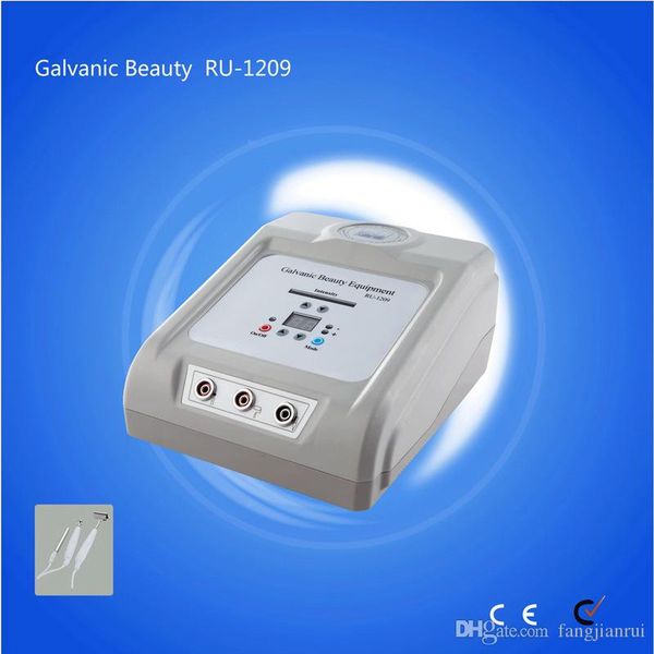 

ru 1209 selling electronic portable ultrasonic galvanic facial equipment galvanic equipment galvanic facial tool beauty equipment, Black;white