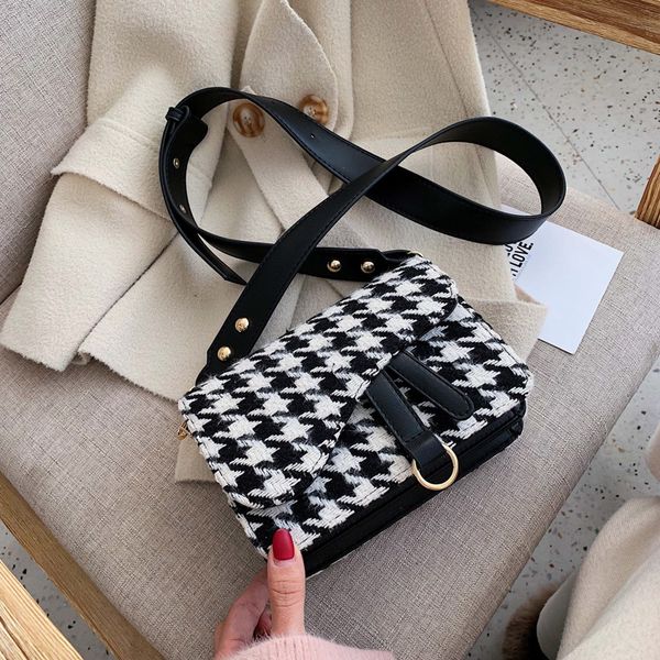 

bags for women women's bags woolen girls bag women's bag 2019 fashion contrast color shoulder messenger joker small