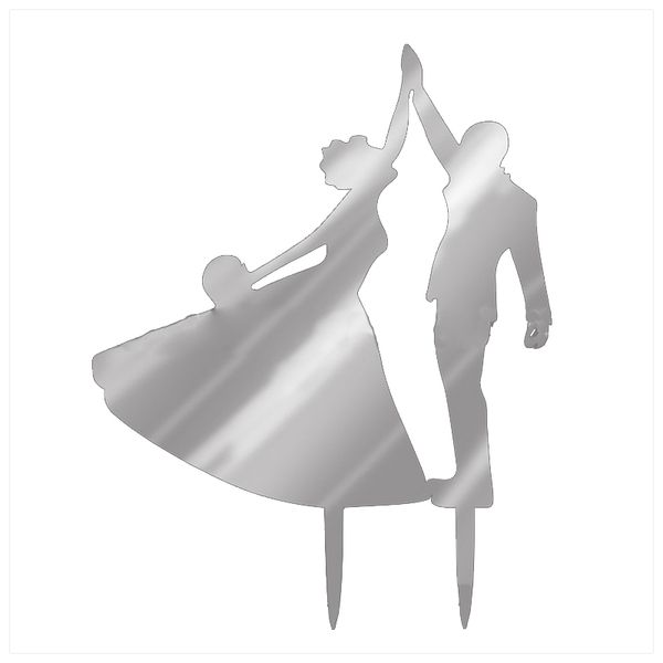 

wedding cake inserted card party refinement decoration(couple dancing) other bakeware