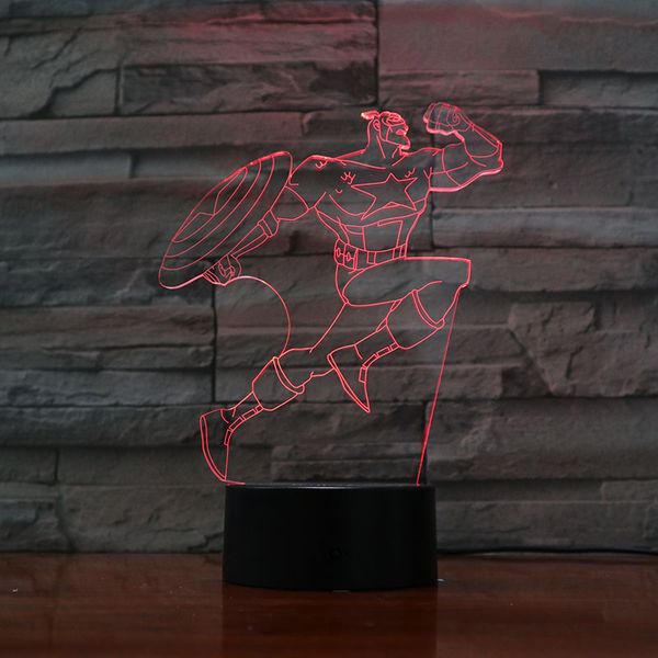 2019 Dc Marvel Superhero Captain America Children S Led Night