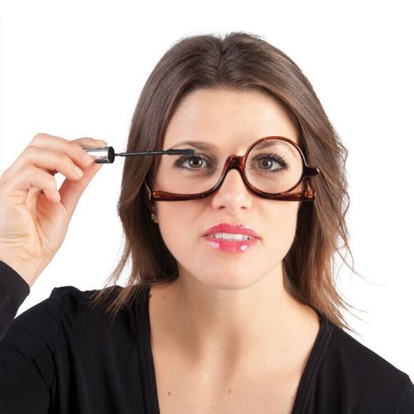 

magnifying glasses rotating makeup reading glasses folding eyeglasses cosmetic general +1.5 +2.0+2.5+3.0+3.5+4.0 2019