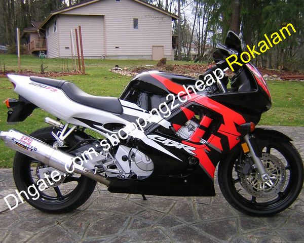 Fashion CBR600 F3 1997 1998 Kit carenatura per Honda CBR 600F3 600 97 98 Red Black Black Bianco Motociclistica Parti di carrozzeria moto