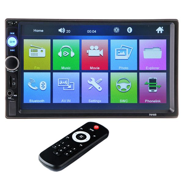

universal 2 din car radio 7" touch screen bluetooth audio video 2din autoradio backup camera mp5 stereo multimedia player coche