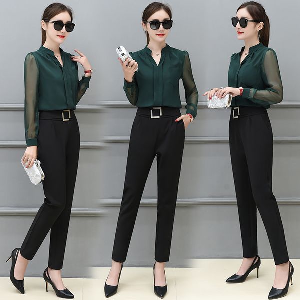 camisas para pantalon negro mujer