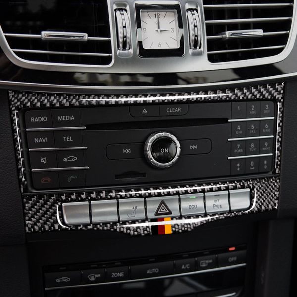 Центральное управление кондиционером, CD-панель, декоративная крышка, накладка из углеродного волокна для Mercedes Benz E Class W212 2014-15211D