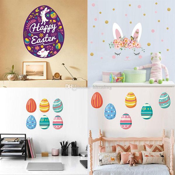 Easter Wall Sticker For Bedroom Baby Room Decoration Cartoon
