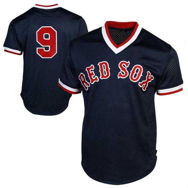

Boston Retro Red Sox 9 Ted Williams 34 David Ortiz Jersey Chicago White Mens Sox 8 Bo Jackson 19 Robin Yount Baseball