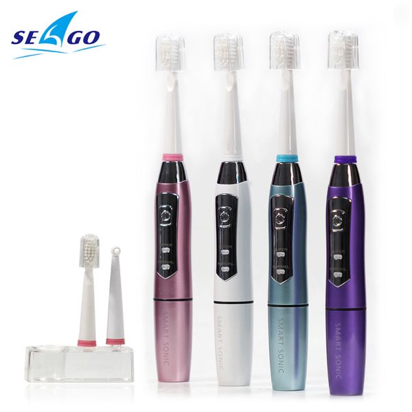 

seago electric toothbrush whitening teeth oral hygiene tooth brush replaceable battery operation washable with dupont brush head