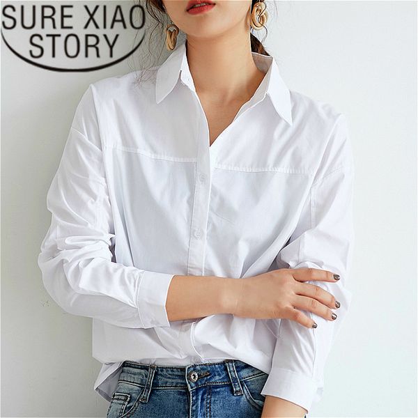 

fashion women blouses 2019 turn down collar office blouse women white shirt blouse long sleeve shirts blusas 2519 50