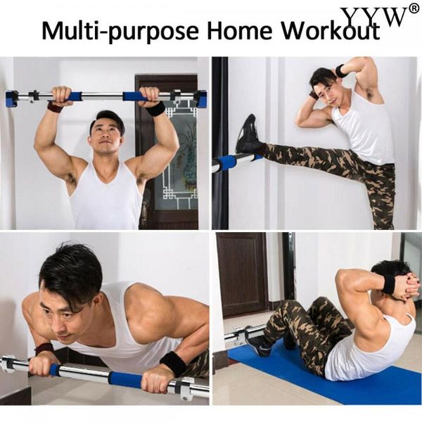 

adjustable door horizontal bars steel home gym workout chin push up pull up training bar indoor sport fitness sit-ups equipments