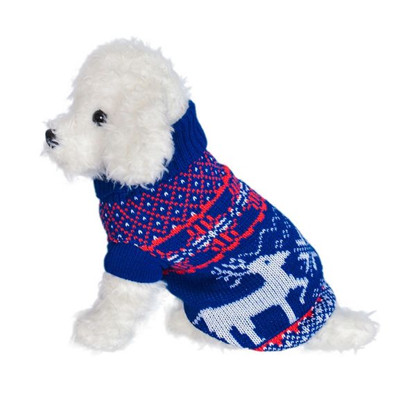 

pet одежда рождество элк печатного свитер собака осень зима теплые пальто puppy outfit вязание костюм малые и средние собаки