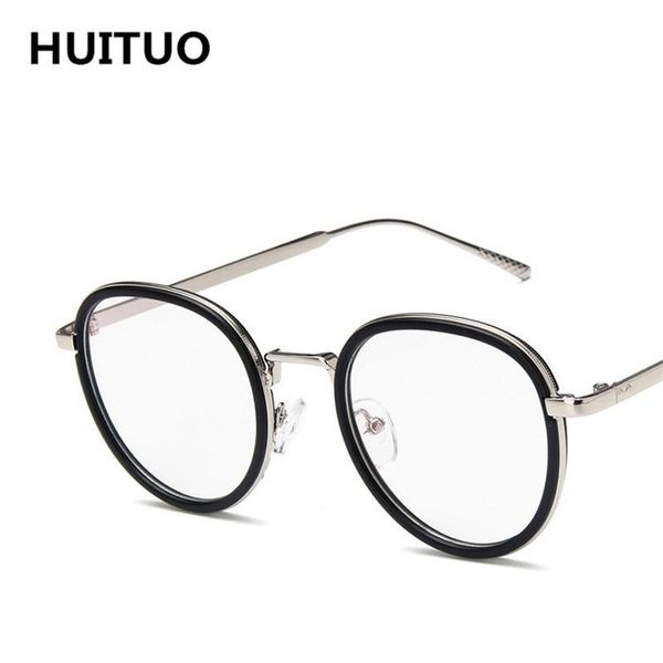 Occhiali da vista in metallo all'ingrosso-retrò e di alta qualità Montatura per giovani occhiali letterari nerd moda specchio piatto fresco occhiali finti