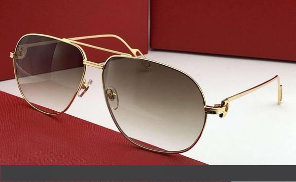 

мужчины винтаж 0111 золотой пилота солнцезащитные очки золотой коричневый градиент uv400 защиты солнцезащитные очки gafas-де-сол новый с кор, White;black