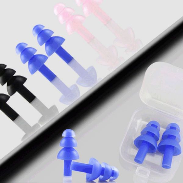

ear clips spiral swimming earplugs waterproof silicone swimming swim earplugs for swimming showering size888
