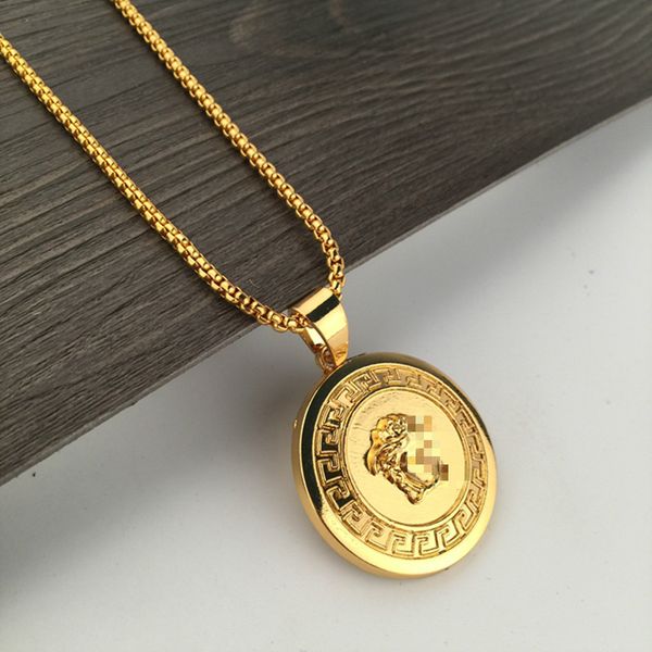 

hip hop necklacecircular ожерелье для мужчин ожерелье унисекс сплава хип-хоп подвеска для мужчин модные аксессуары, Silver