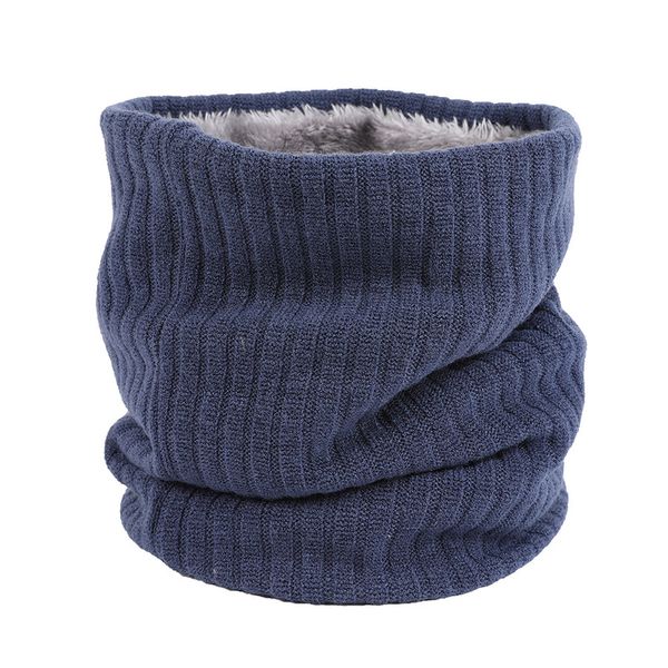 

and winter velvet knitted neckband couples outdoor warm pure-color men and women 100 sets of korean version head scarf, Blue;gray