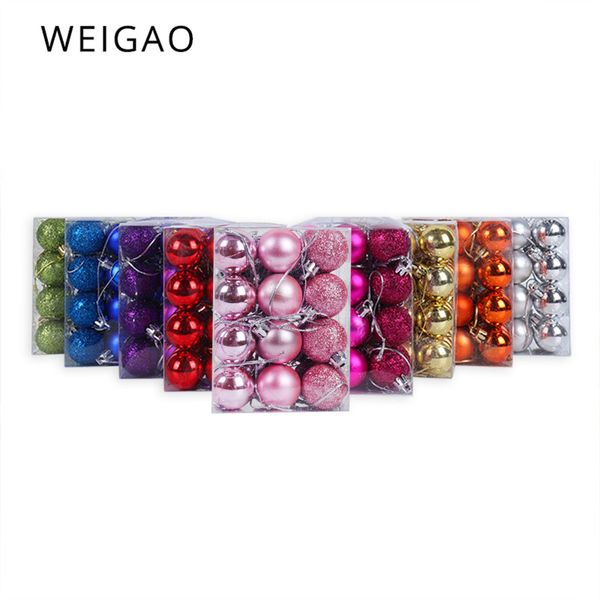 

weigao 24pcs christmas decorative balls diy xmas party baubles hanging ornaments for home natal new year navidad gift decor