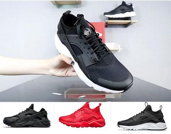 

2019 ace huarache iv 4.0 mens running shoes triple black white red fashion huaraches luxury mens trainers women sports sneaker 36-45