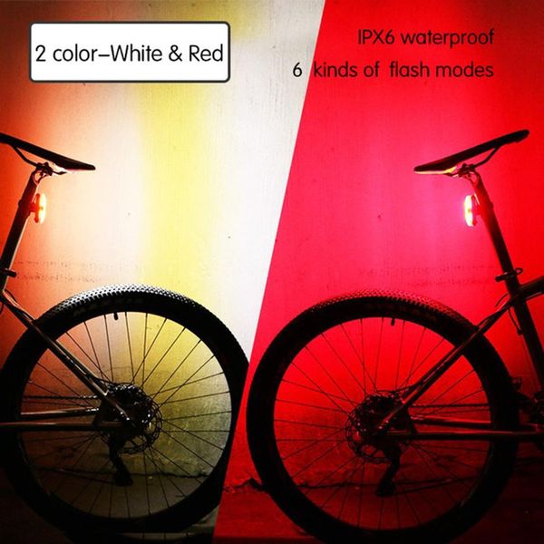 

new highlight rainproof usb charging bicycle 35g red black yes 650mah 3.7v lithium battery charging rear light