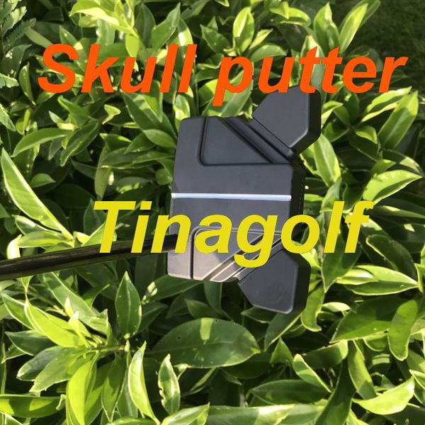 

2019 selling golf putter limited black skull putter 33/34/35inch with black steel shaft headcover oem quality golf clubs