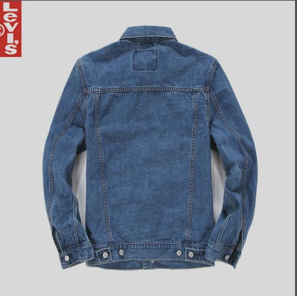 

levi brand coat luxury designer jacket mens denim jacket fashion washed denim coat fashion cycling motorcycle denim jacket, Black;brown