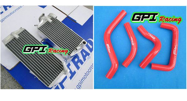 

gpi r&l aluminum radiator and red hose for rmz450 rmz 450 2005 05