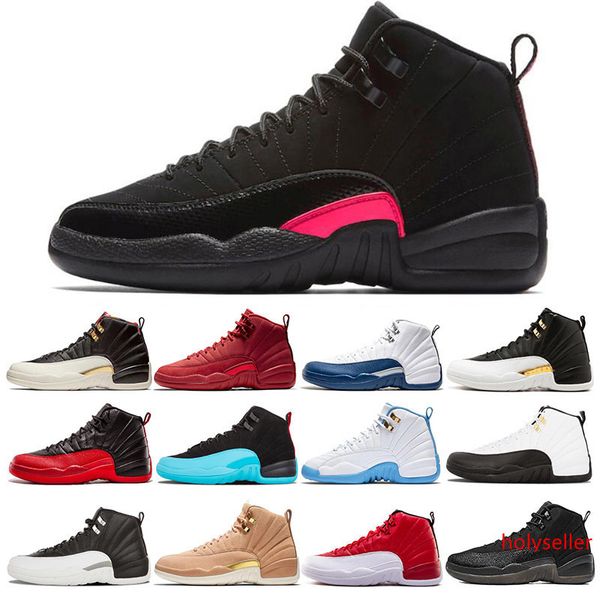 

designer 12 12s mens basketball shoes winterized gym red college navy wings black cny bulls university blue men sport sneakers size 7-13