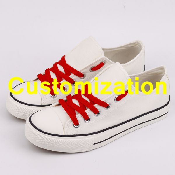 

e-lov men canvas shoes customziation print designer adults team shoes graffiti casual espadrilles gift masculinos, Black
