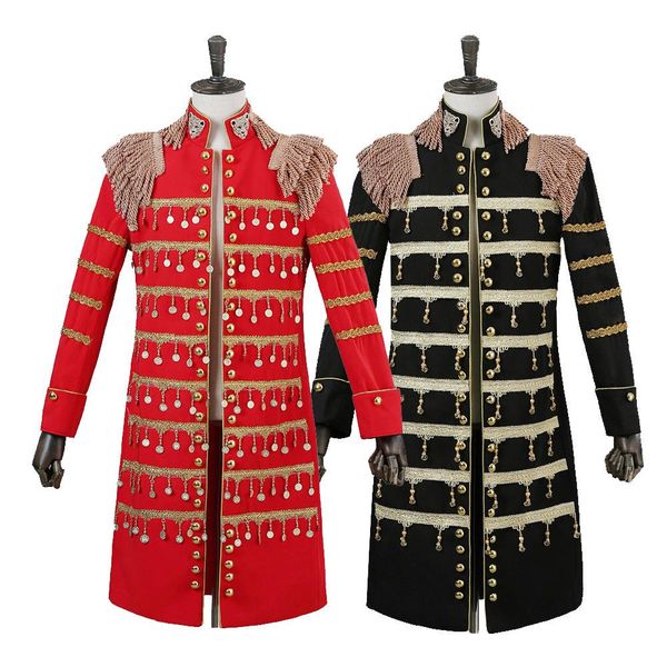 

men suit jacket 2019 nightclub fringed blazer stage costumes for singers dj performance mens dress suits jackets black sequin s, White;black