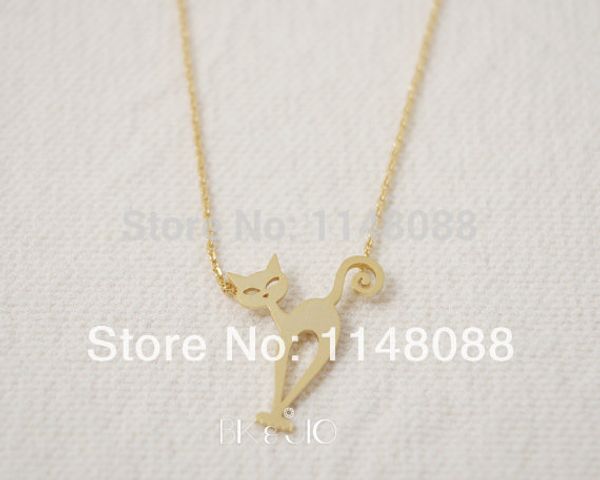 

fashion cute fun exquisite cat nero pendant necklace women chain choker necklace charm jewelry gift for women girls, Silver