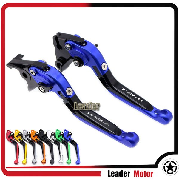 

for yamaha tdm900 tdm 900 2004-2015 motorcycle accessories folding extendable brake clutch levers logo tdm