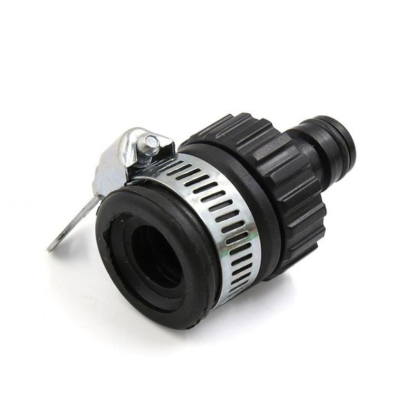 

uxcell black anti leaking home car self locking type water faucet pipe joint connector