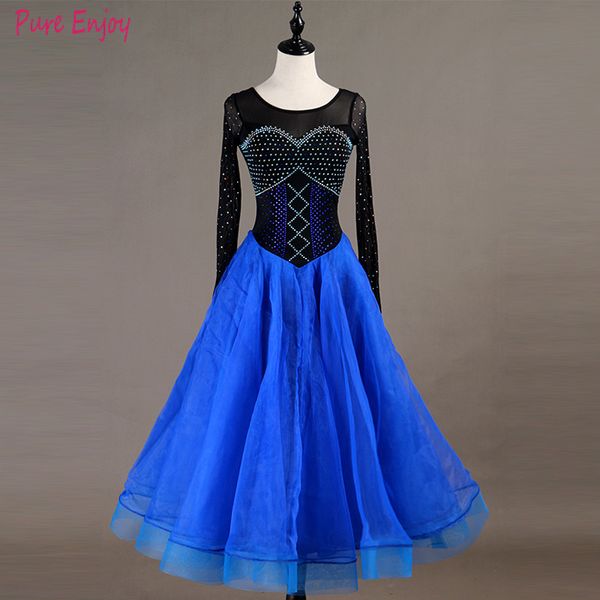 

new women ballroom dance dress standard ballroom dance skirts ladies dresses vestido de formatura waltz dress, Black;red