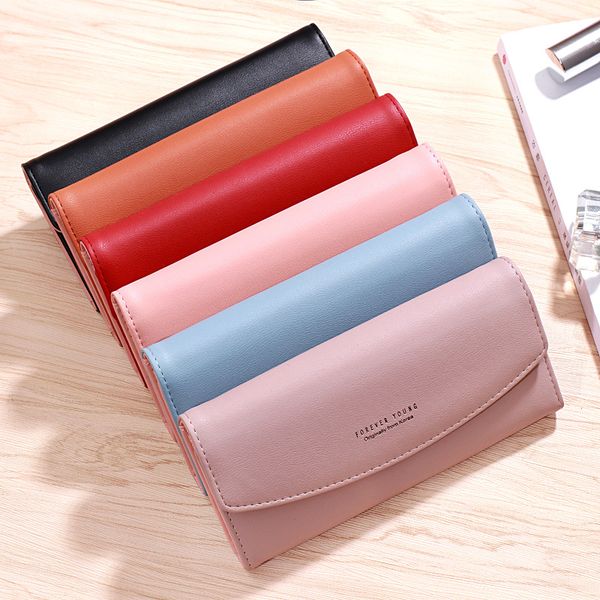 

fashion wallets women leather women purse wallet female clutch large capacity card holder purse carteira feminina, Red;black