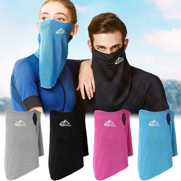 

sunscreen face mask windproof cycling scarf summer outdoor sports face cover cycling bicycle ski headgear, Black