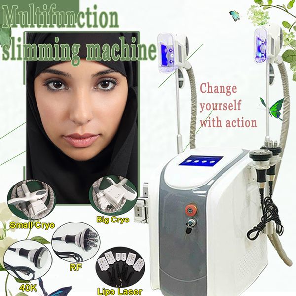 

5 in 1 cryolipolysis machines fat ing lipo laser body slimming cavitation rf cryo lipolysis weight loss machines