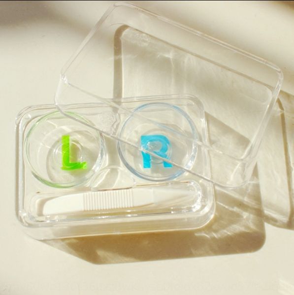 

simple glasses kaida invisible glasses contact transparent myopia contact dual-box nursing storage box