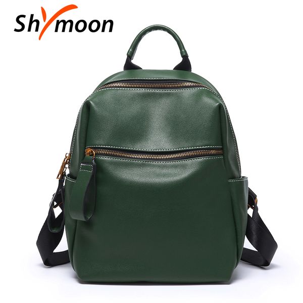 

shymoon новый стиль женщин высокого качества anti-theft рюкзаков повелительниц доказательство воды рюкзак мягкие кожаные mochila школьные ра