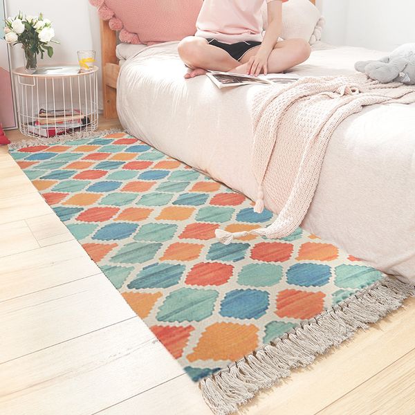 

cotton carpet multi size living room fresh carpet decorative mat nordic style kitchen bedroom home floor decoration sofa