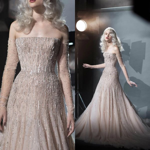 

паоло себастьян 2019 вечерние платья кружевные аппликации бисероплетение длинные рукава пром платья на заказ с развернутым шлейфом вечернее, Black;red