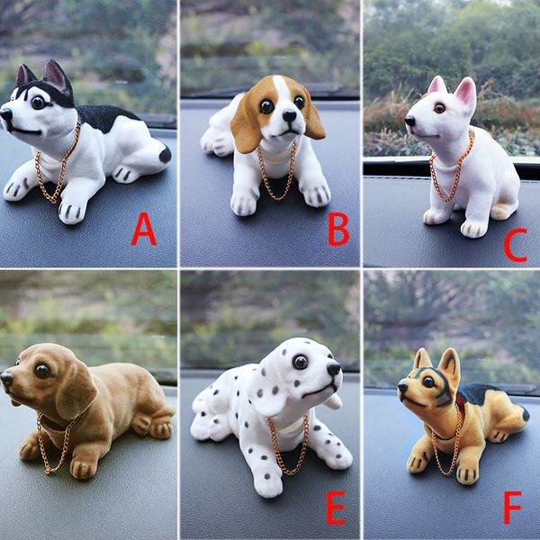 

cute creative car doll shaking head dog ornaments car interior decorations auto interior dashboard bobble auto accessories